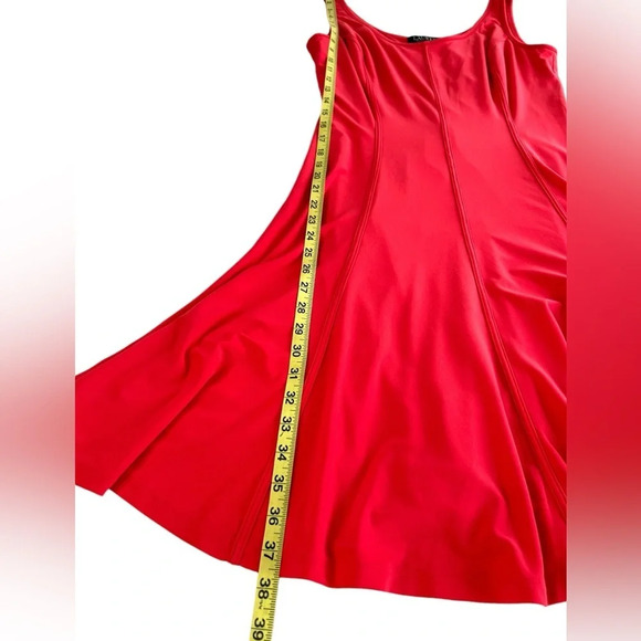 Lauren Ralph Lauren Stretch Skater Style Ponte Dress Sz 10 Crazy Coral NWT - Picture 7 of 7